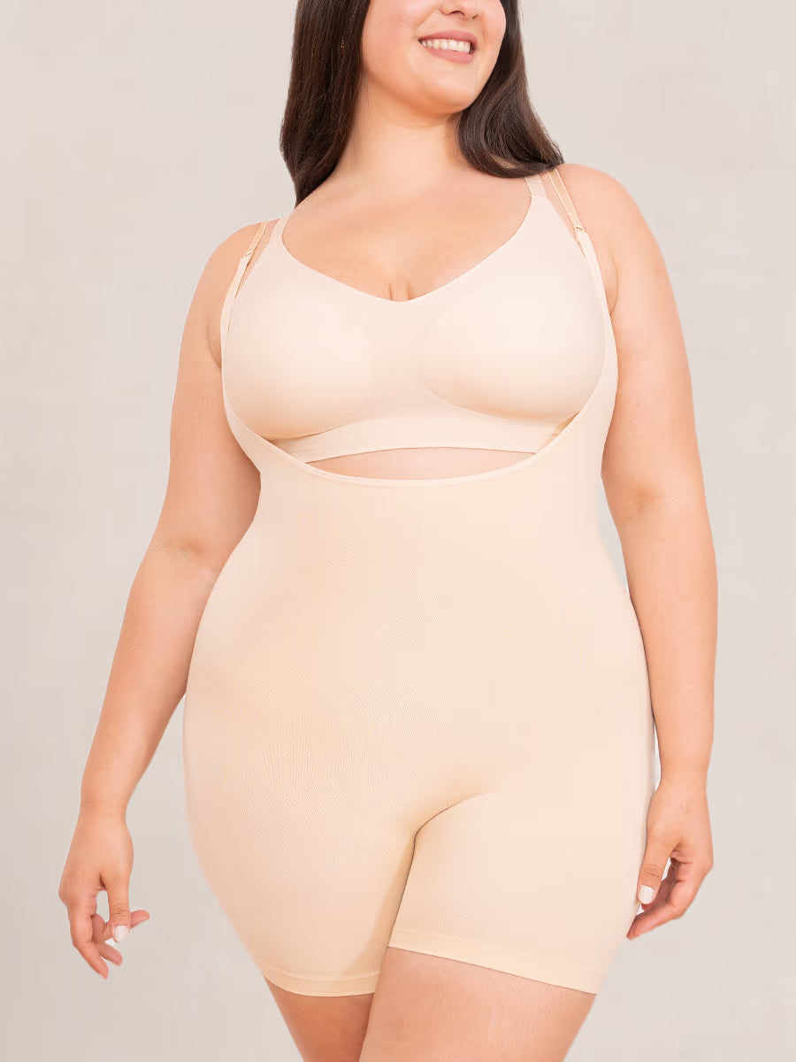 Honeyglowlove Essentials Open Bust Bodysuit Shaper Short