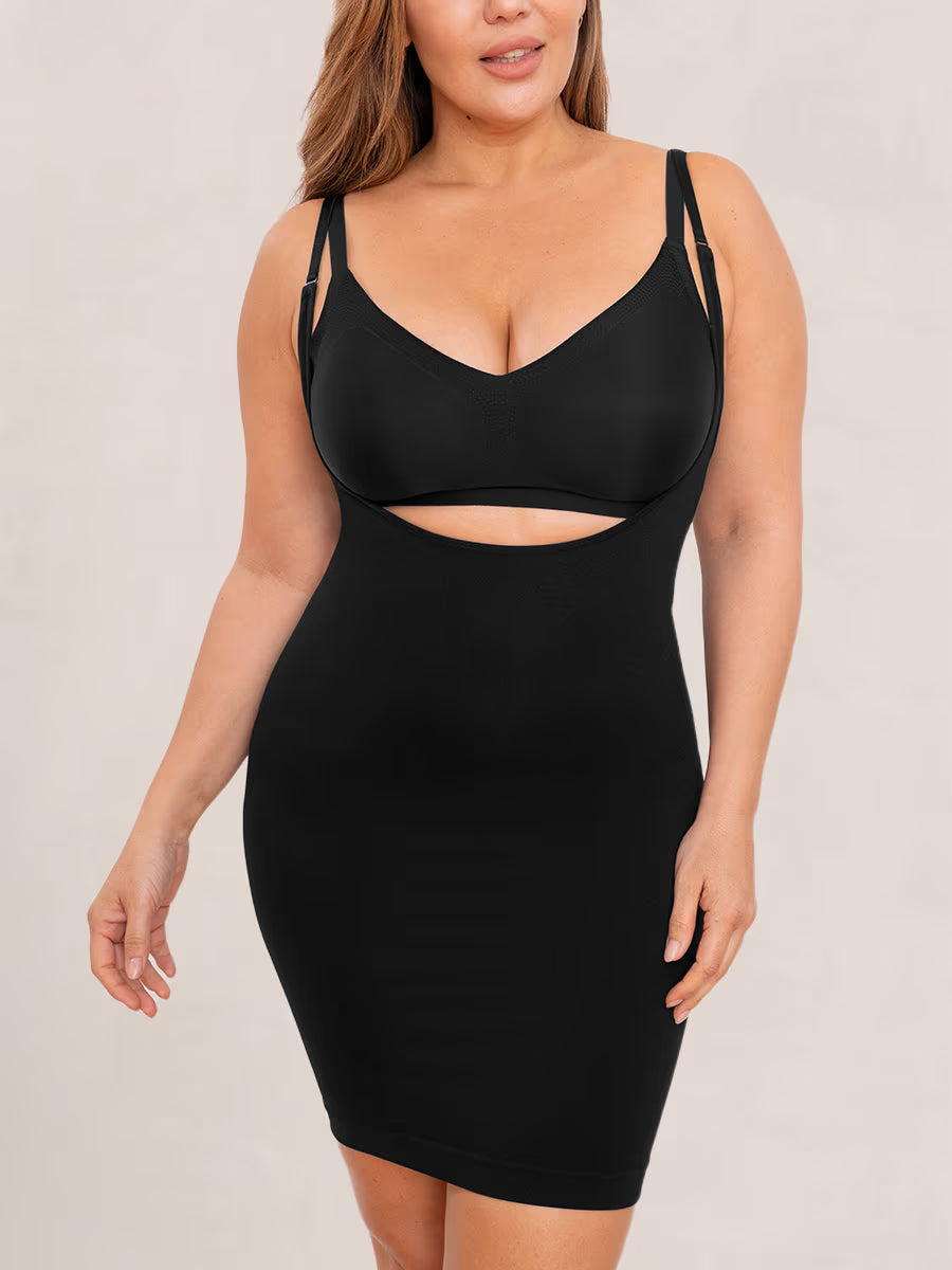 Honeyglowlove Essentials Open Bust Shaper Slip Dress