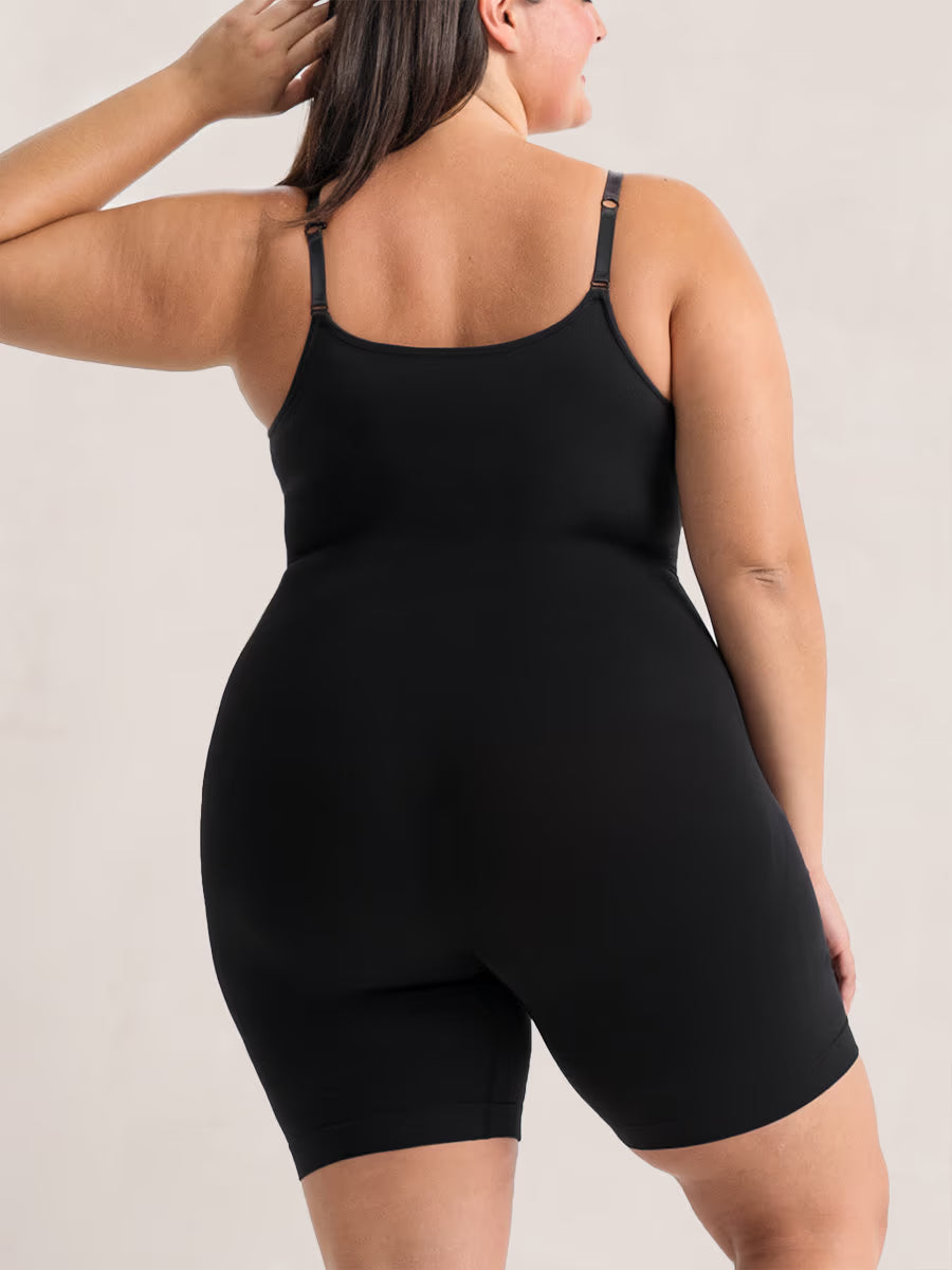 Honeyglowlove Essentials All Day Every Day Scoop Neck Mid-Thigh Bodysuit