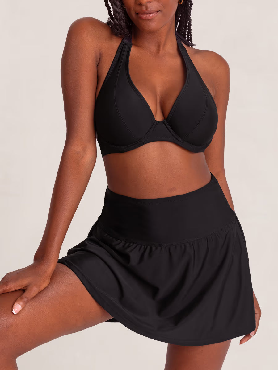 Honeyglowlove Essentials High Waisted Full Coverage Swim Skirt