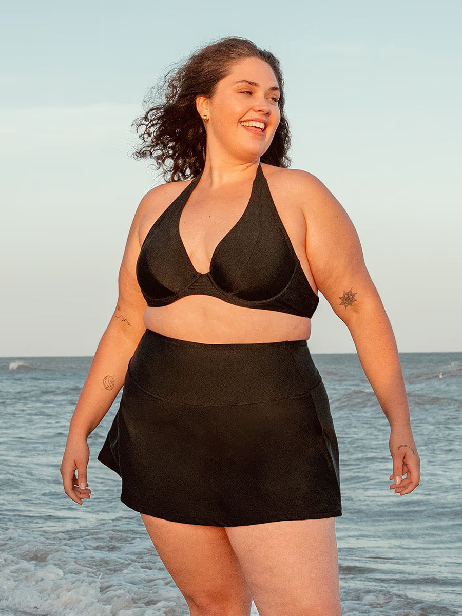 Honeyglowlove Essentials High Waisted Full Coverage Swim Skirt