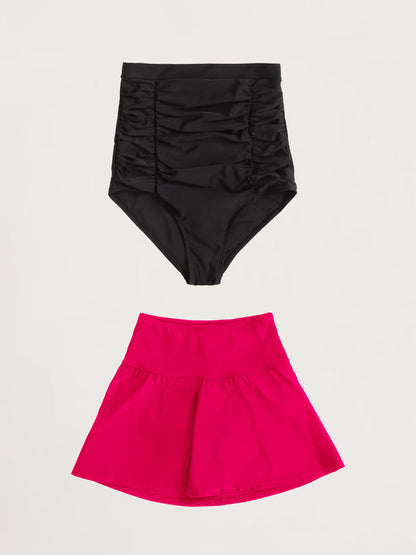 Bundle Honeyglowlove Essentials - 1 Bikini Bottom + 1 Swim Skirt