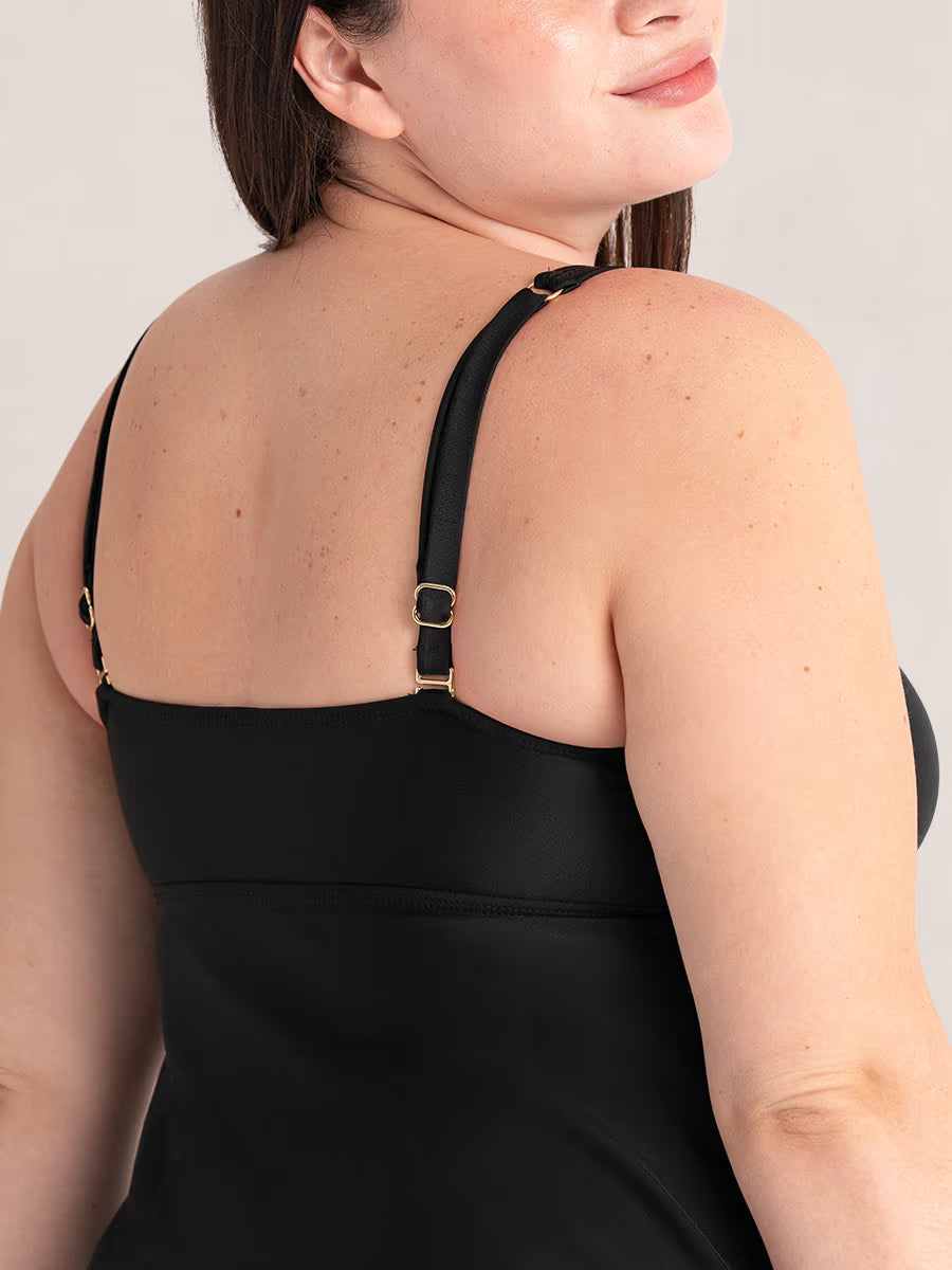 Honeyglowlove Essentials Wireless Tie-Front Tankini