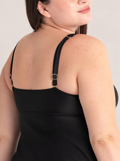 Honeyglowlove Essentials Wireless Tie-Front Tankini