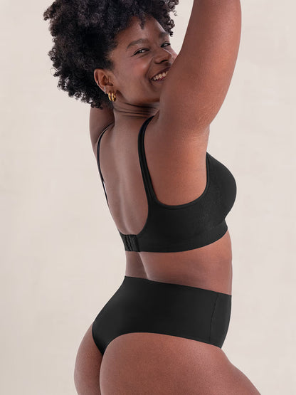 Truekind® Seamless Stretch Mid-Waist Thong