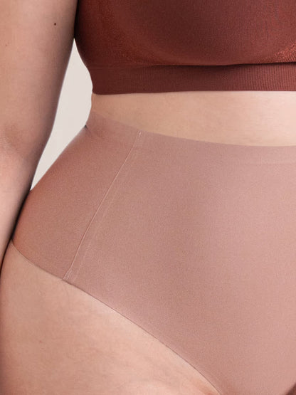 Truekind® Seamless Stretch Mid-Waist Thong